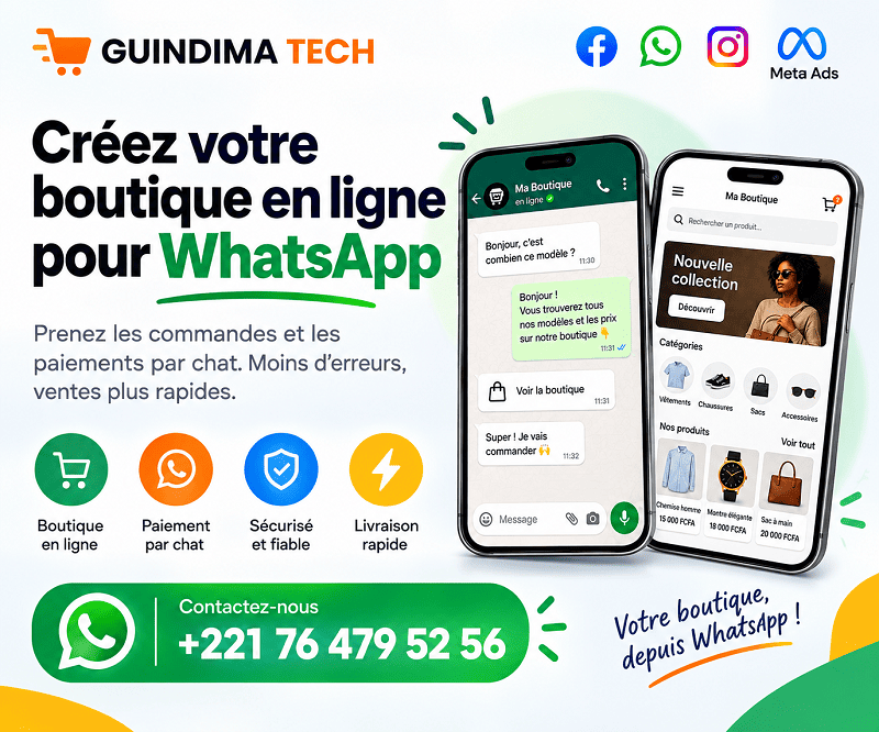 Création de boutiques en ligne avec GuindiMa